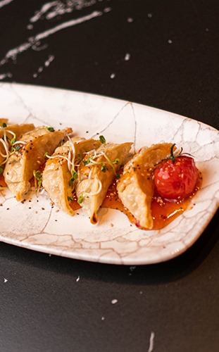 Gyozas con salsa Sweet Chili Gyozas con salsa Sweet Chili